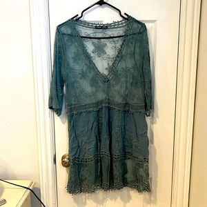 Sage green cover up